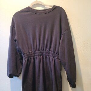 H&M Divided Sweatshirt Dress Women Black Size S